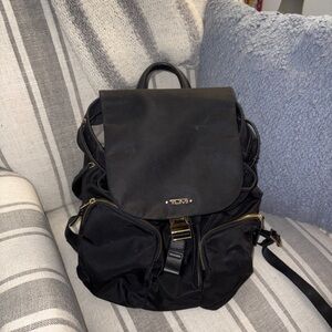 Tumi Rivas Black Nylon Backpack for Women